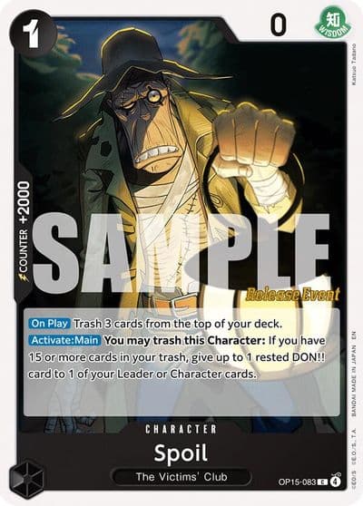 Spoil Adventure on Kami's Island Release Event Cards One Piece card