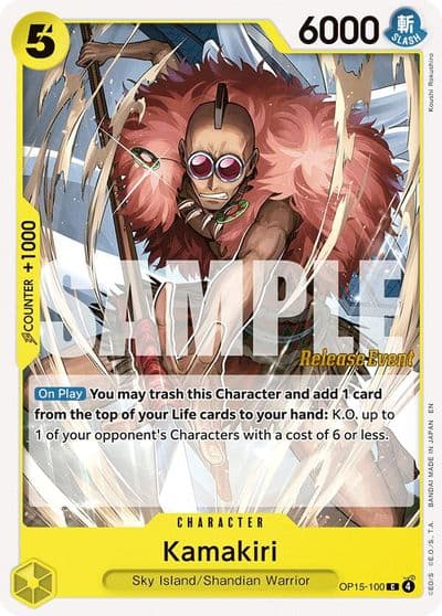 Kamakiri Adventure on Kami's Island Release Event Cards One Piece card