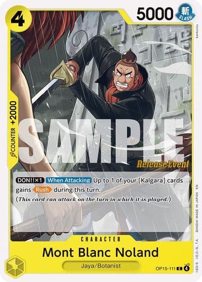 Mont Blanc Noland Adventure on Kami's Island Release Event Cards One Piece card