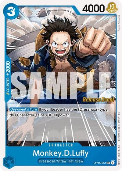 MonkeyDLuffy OP15 051 Adventure on Kami's Island Release Event Cards One Piece card