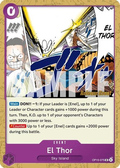 El Thor Adventure on Kami's Island Release Event Cards One Piece card