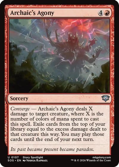 Archaics Agony Secrets of Strixhaven Magic card