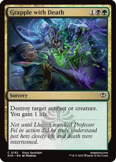Grapple with Death Secrets of Strixhaven Magic card
