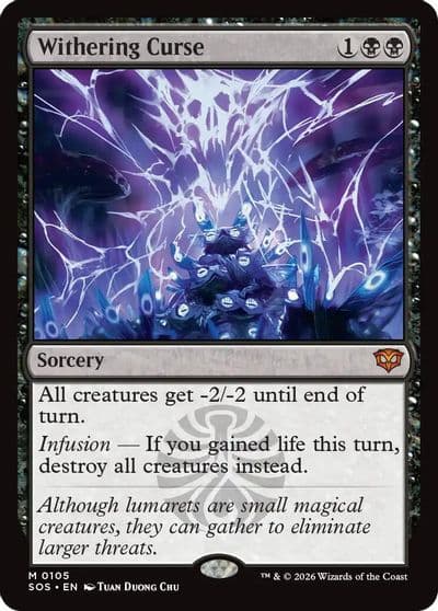 Withering Curse Secrets of Strixhaven Magic card