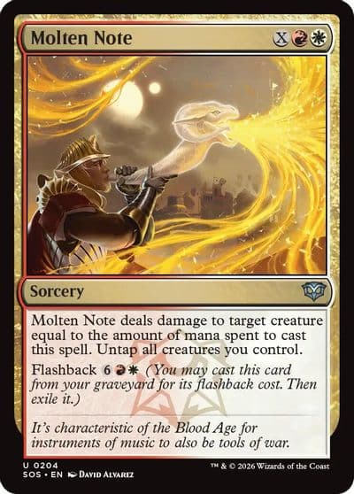 Molten Note Secrets of Strixhaven Magic card