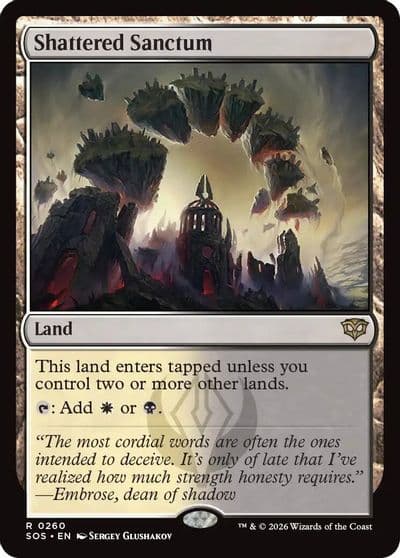 Shattered Sanctum Secrets of Strixhaven Magic card