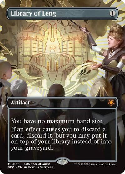 Library of Leng Borderless Special Guests Magic card