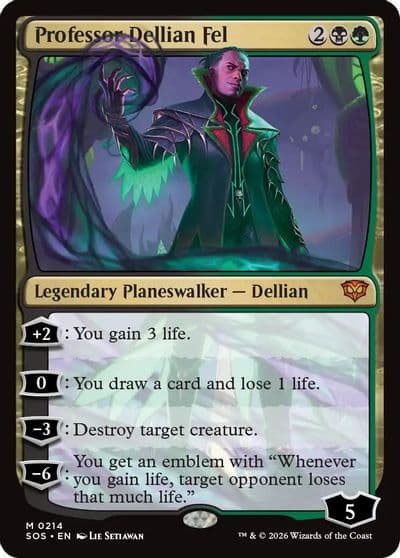Professor Dellian Fel Secrets of Strixhaven Magic card