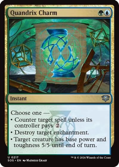 Quandrix Charm Secrets of Strixhaven Magic card