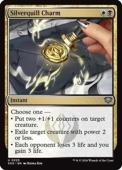 Silverquill Charm Secrets of Strixhaven Magic card