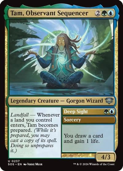 Tam Observant Sequencer Secrets of Strixhaven Magic card