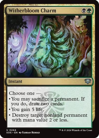 Witherbloom Charm Secrets of Strixhaven Magic card