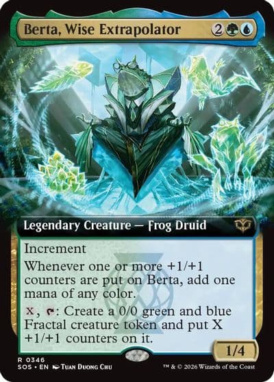 Berta Wise Extrapolator Extended Art Secrets of Strixhaven Magic card