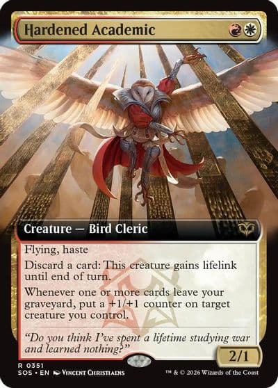 Hardened Academic Extended Art Secrets of Strixhaven Magic card