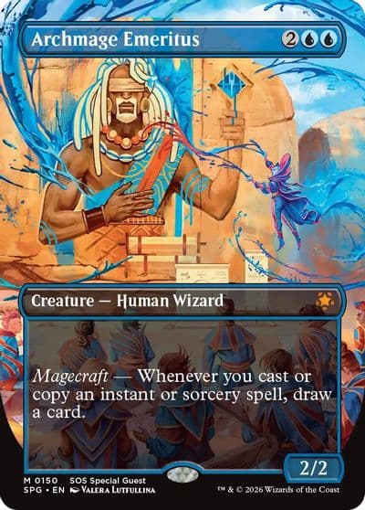 Archmage Emeritus Borderless Special Guests Magic card