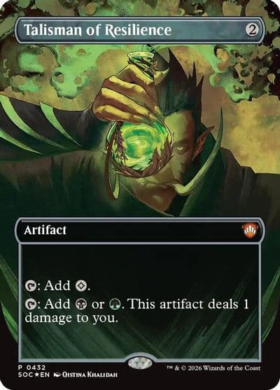 Talisman of Resilience Borderless Commander: Secrets of Strixhaven Magic card