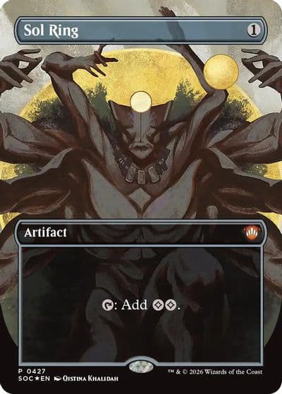 Sol Ring Borderless Commander: Secrets of Strixhaven Magic card