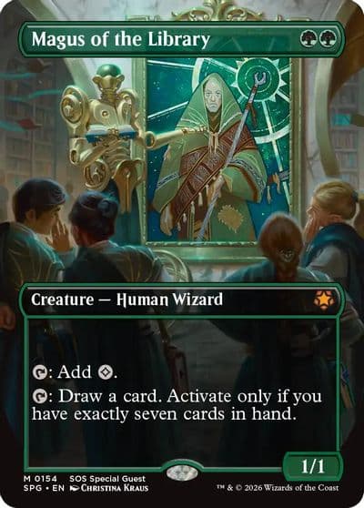 Magus of the Library Borderless Special Guests Magic card