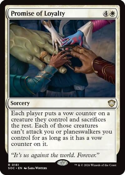 Promise of Loyalty Commander: Secrets of Strixhaven Magic card