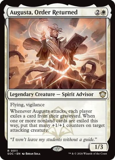 Augusta Order Returned Commander: Secrets of Strixhaven Magic card