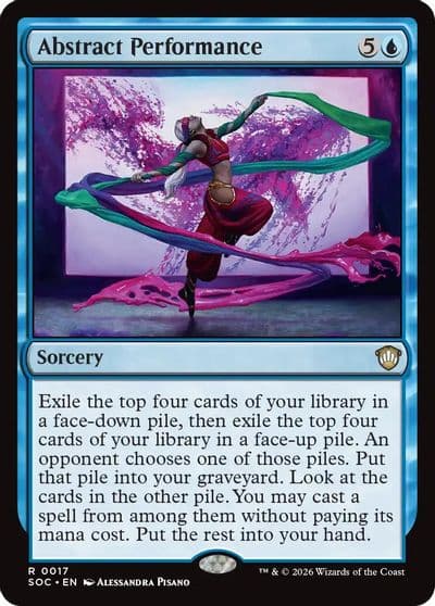 Abstract Performance Commander: Secrets of Strixhaven Magic card