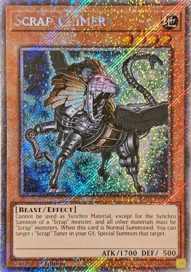 Scrap Chimera Platinum Secret Rare Rarity Collection 5 Yu-Gi-Oh! card