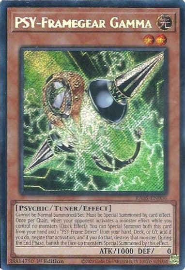 PSY Framegear Gamma Secret Rare Rarity Collection 5 Yu-Gi-Oh! card