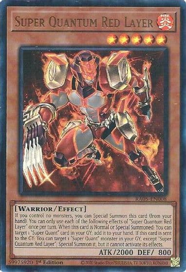 Super Quantum Red Layer Ultra Rare Rarity Collection 5 Yu-Gi-Oh! card
