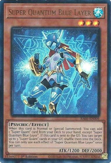 Super Quantum Blue Layer Ultra Rare Rarity Collection 5 Yu-Gi-Oh! card