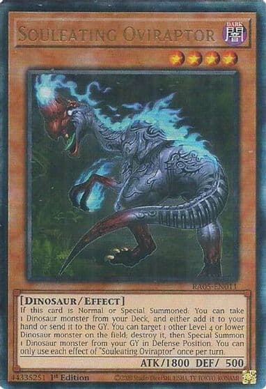 Souleating Oviraptor Ultimate Rare Rarity Collection 5 Yu-Gi-Oh! card