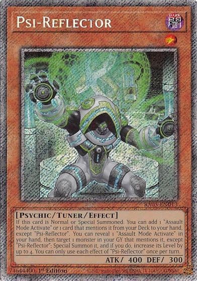 Psi Reflector Platinum Secret Rare Rarity Collection 5 Yu-Gi-Oh! card
