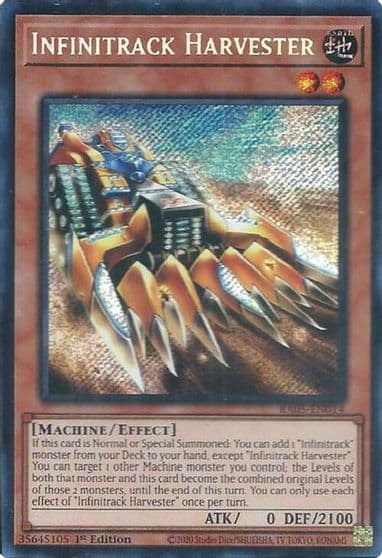 Infinitrack Harvester Secret Rare Rarity Collection 5 Yu-Gi-Oh! card