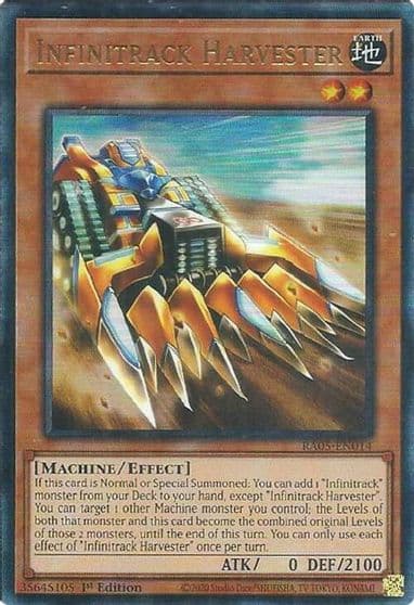 Infinitrack Harvester Ultimate Rare Rarity Collection 5 Yu-Gi-Oh! card