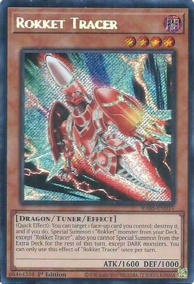 Rokket Tracer Secret Rare Rarity Collection 5 Yu-Gi-Oh! card