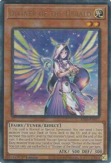 Diviner of the Herald Ultimate Rare Rarity Collection 5 Yu-Gi-Oh! card