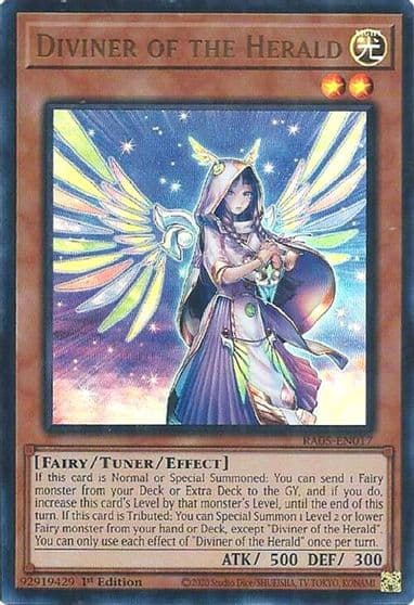 Diviner of the Herald Ultra Rare Rarity Collection 5 Yu-Gi-Oh! card