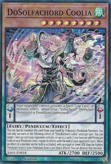 DoSolfachord Coolia Rarity Collection 5 Yu-Gi-Oh! card