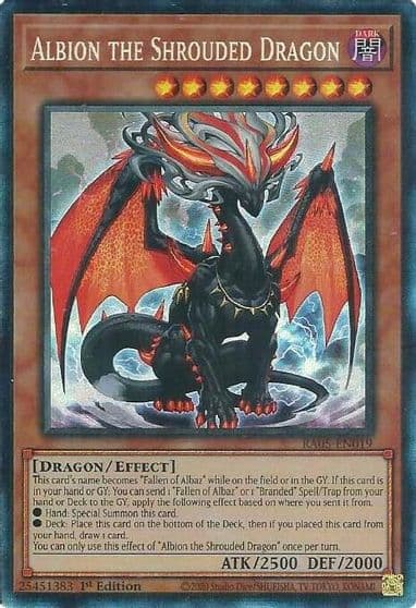 Albion the Shrouded Dragon Collectors Rare Rarity Collection 5 Yu-Gi-Oh! card