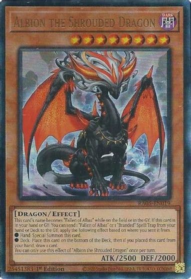 Albion the Shrouded Dragon Ultimate Rare Rarity Collection 5 Yu-Gi-Oh! card
