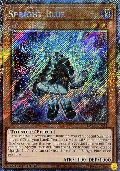 Spright Blue Platinum Secret Rare Rarity Collection 5 Yu-Gi-Oh! card