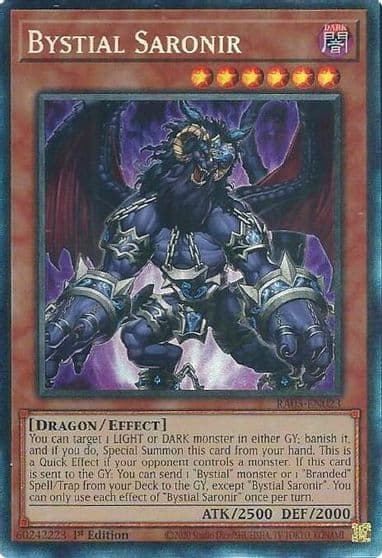 Bystial Saronir Collectors Rare Rarity Collection 5 Yu-Gi-Oh! card