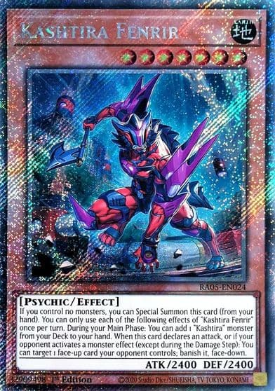 Kashtira Fenrir Platinum Secret Rare Rarity Collection 5 Yu-Gi-Oh! card