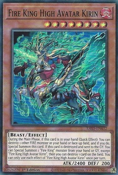 Fire King High Avatar Kirin Rarity Collection 5 Yu-Gi-Oh! card
