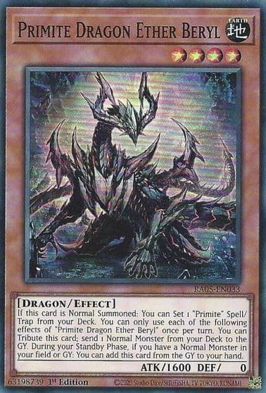 Primite Dragon Ether Beryl Rarity Collection 5 Yu-Gi-Oh! card