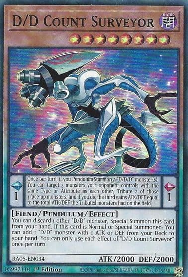 D D Count Surveyor Rarity Collection 5 Yu-Gi-Oh! card