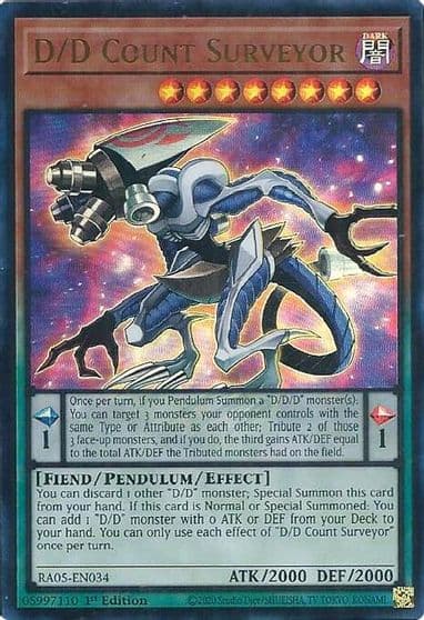 D D Count Surveyor Ultra Rare Rarity Collection 5 Yu-Gi-Oh! card