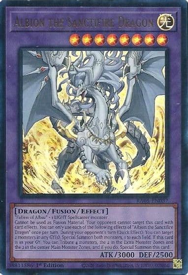 Albion the Sanctifire Dragon Ultra Rare Rarity Collection 5 Yu-Gi-Oh! card