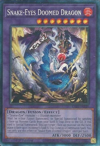 Snake Eyes Doomed Dragon Collectors Rare Rarity Collection 5 Yu-Gi-Oh! card