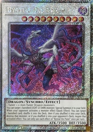 Bystial Dis Pater Platinum Secret Rare Rarity Collection 5 Yu-Gi-Oh! card