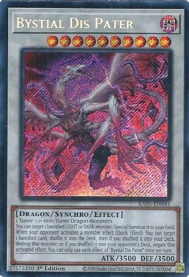 Bystial Dis Pater Secret Rare Rarity Collection 5 Yu-Gi-Oh! card